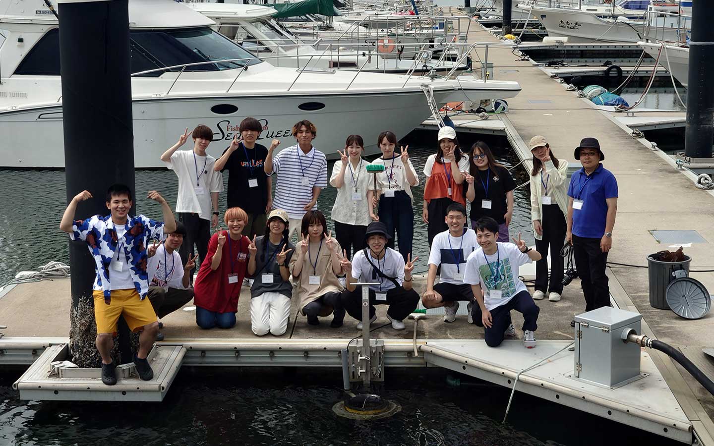 北海道初のSeabinを苫小牧市で設置した藤井ゼミ生一同